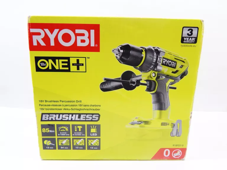 RYOBI R18PD7 WKRĘTARKA UDAROWA BEZSZCZOTKOWA 85NM