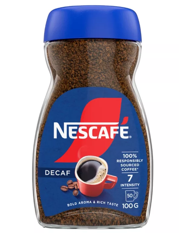 KAWA ROZPUSZCZALNA BEZKOFEINOWA NESCAFE 100 G