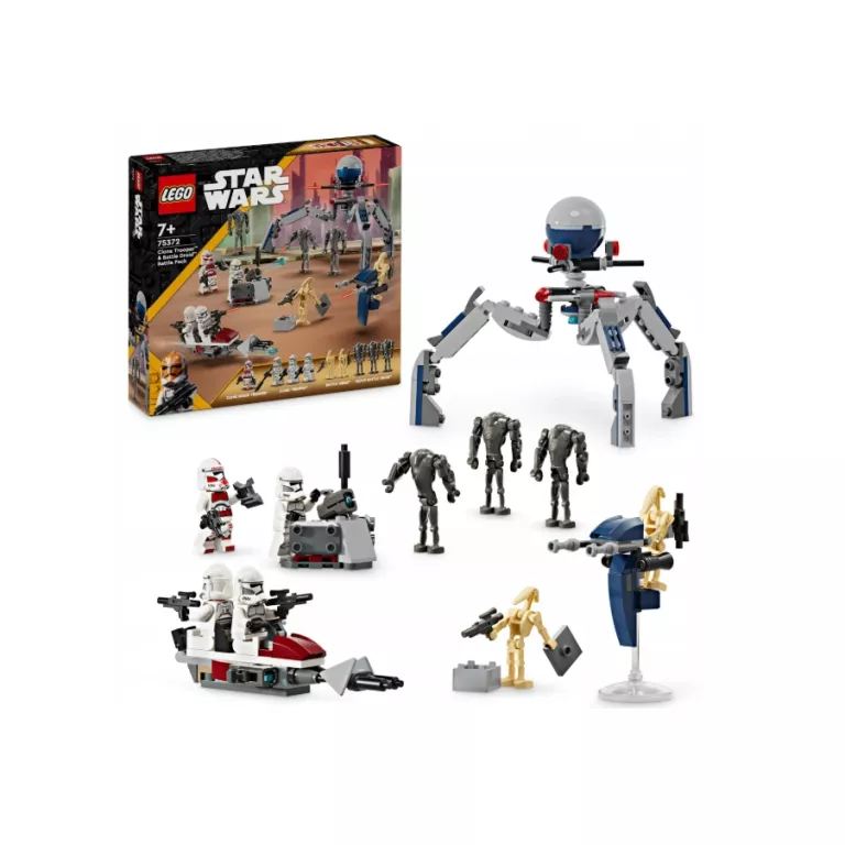 LEGO STAR WARS 75372 ZESTAW BITEWNY Z ŻOŁNIERZEM ARMII KLONÓW I DROIDEM