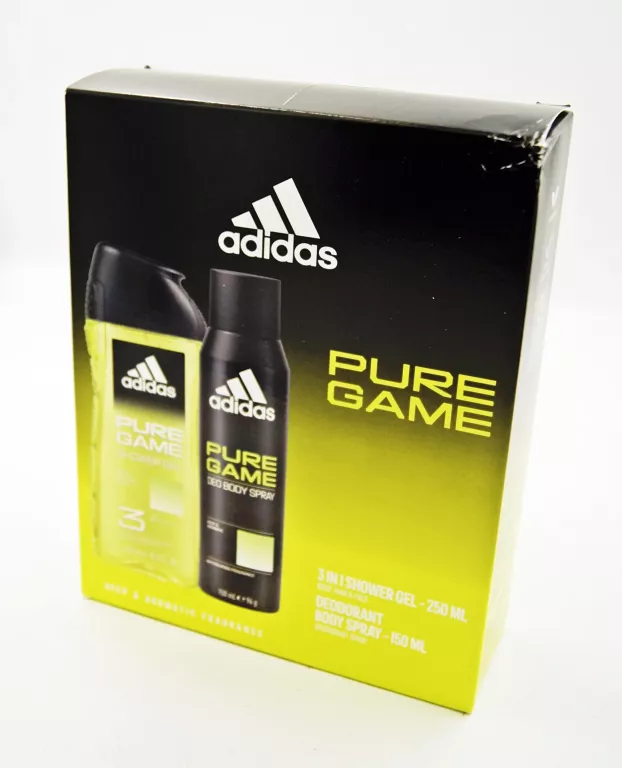 ZESTAW KOSMETYKÓW ADIDAS MEN PURE GAME 2 ELEMENTY ŻEL DEO