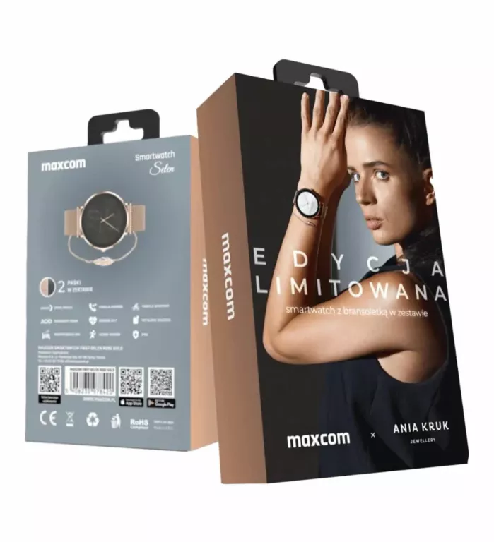 MAXCOM SMARTWATCH FW27 SELEN + BRANSOLETKA MARKI ANIA KRUK