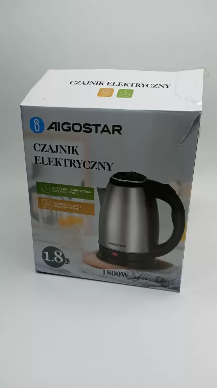 CZAJNIK AIGOSTAR 1800W KOMPLET JAK NOWY