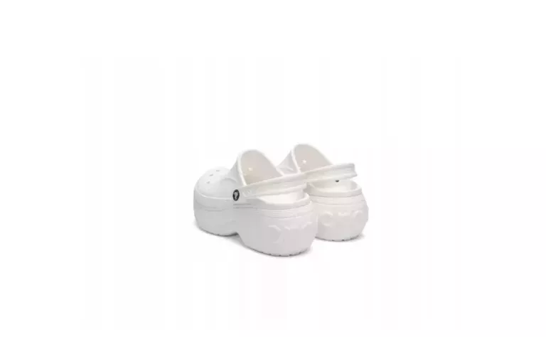 WYSOKIE BIAŁE CROCS M5 W7