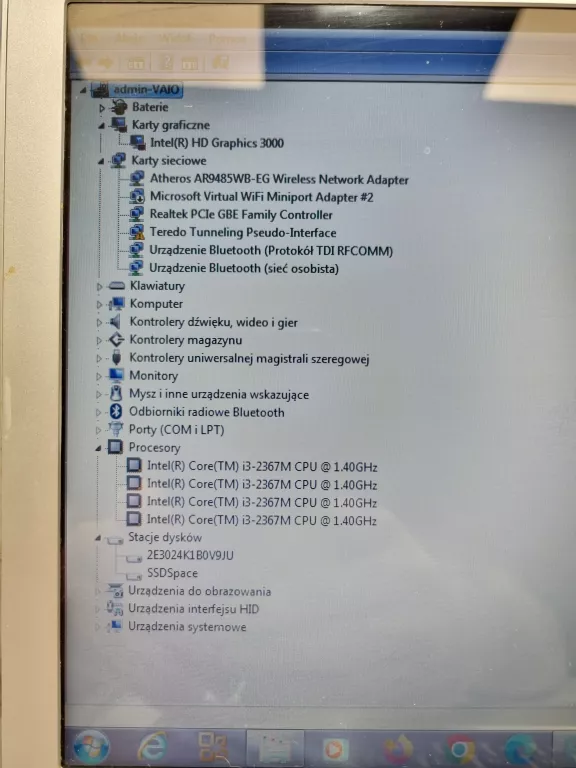 LAPTOP SONY VAIO SVT131A11M