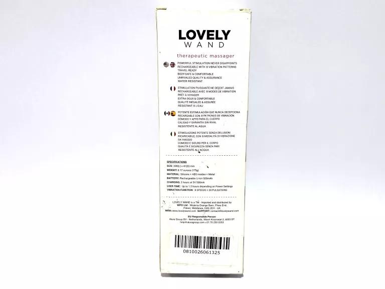 MASAŻER BEZPRZEWODOWY MOCNY WIBRATOR - LOVELY WANY