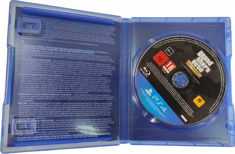 GRA NA PS4 GRAND THEFT AUTO GTA TRILOGY DEFINITIVE EDITION PS 4
