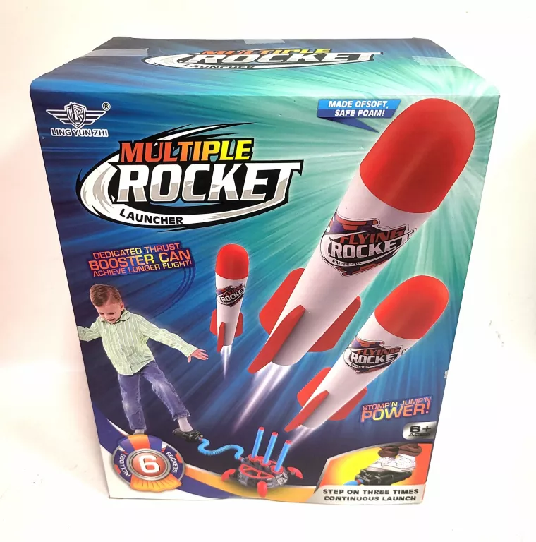 ZABAWKA WYRZUTNIA RAKIET PIANKOWYCH POWER LAUNCHER ROCKET