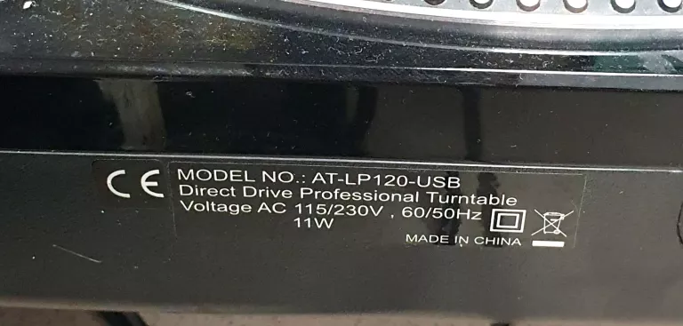 GRAMOFON AUDIO-TECHNICA AT-LP120X-USB / BRAK POKRYWY