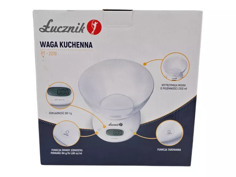 ELEKTRONICZNA WAGA KUCHENNA Z MISĄ PRECYZYJNA WYŚWIETLACZ LCD MAŁA DO 5KG