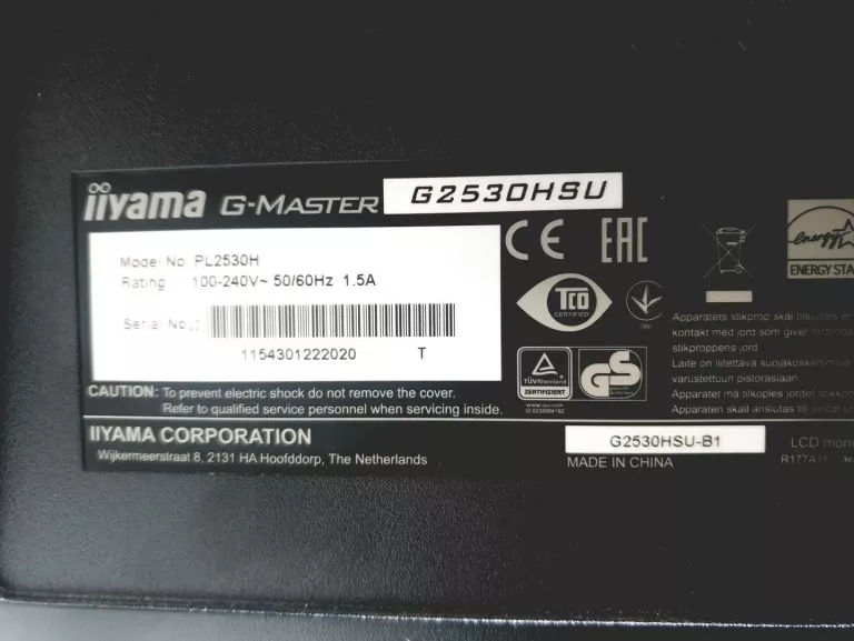 MONITOR 25" IIYAMA G-MASTER G2530HSU