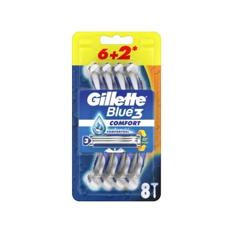 GILLETTE BLUE 3 COMFORT MASZYNKA JEDNORAZOWA 8 SZT