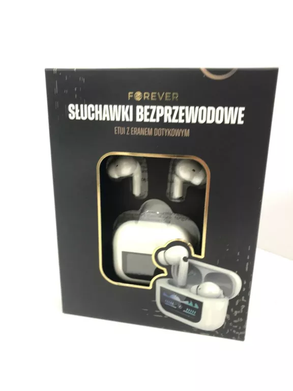 SŁUCHAWKI DOUSZNE FOREVER ETUI Z EKRANEM DOTYKOWYM