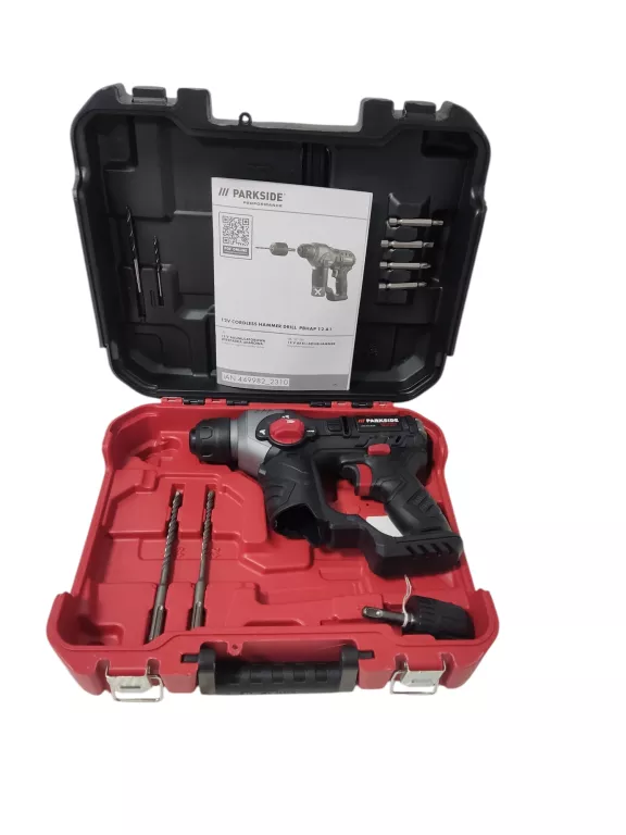 PARKSIDE PERFORMANCE AKUMULATOROWA MŁOTOWIERTARKA 12 V, PBHAP 12 A1 BODY