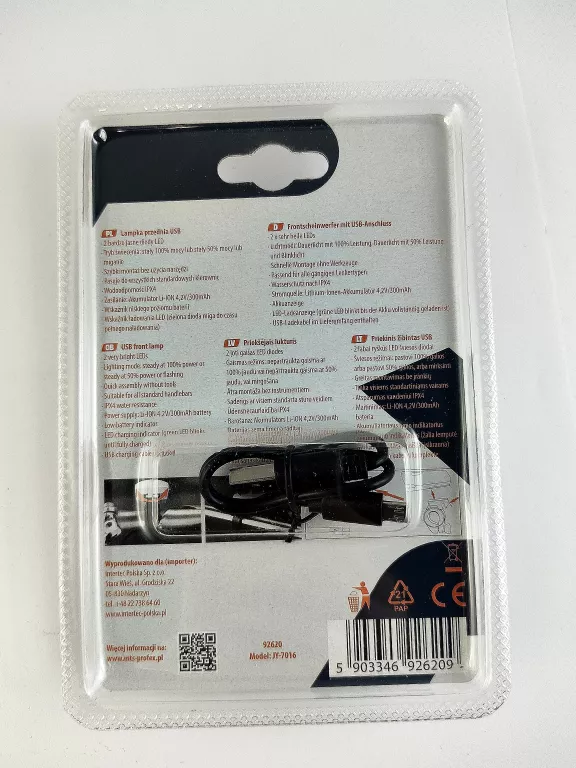 LAMPKA PRZEDNIA USB PROFEX 92620