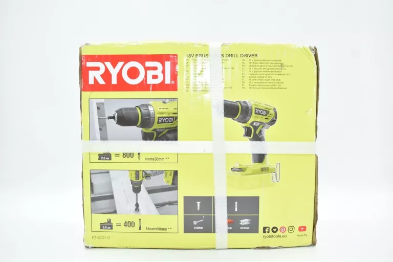 WKRĘTARKA AKUMULATOROWA RYOBI R18DD7-0 18V