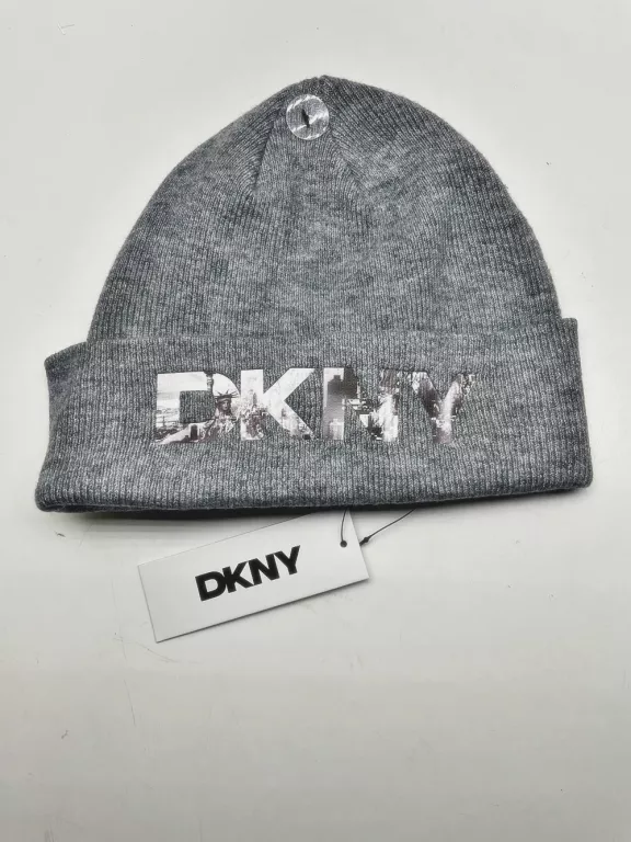 DKNY CZAPKA SZARA