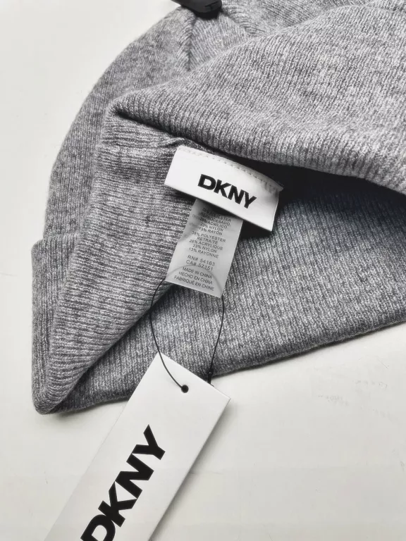 DKNY CZAPKA SZARA