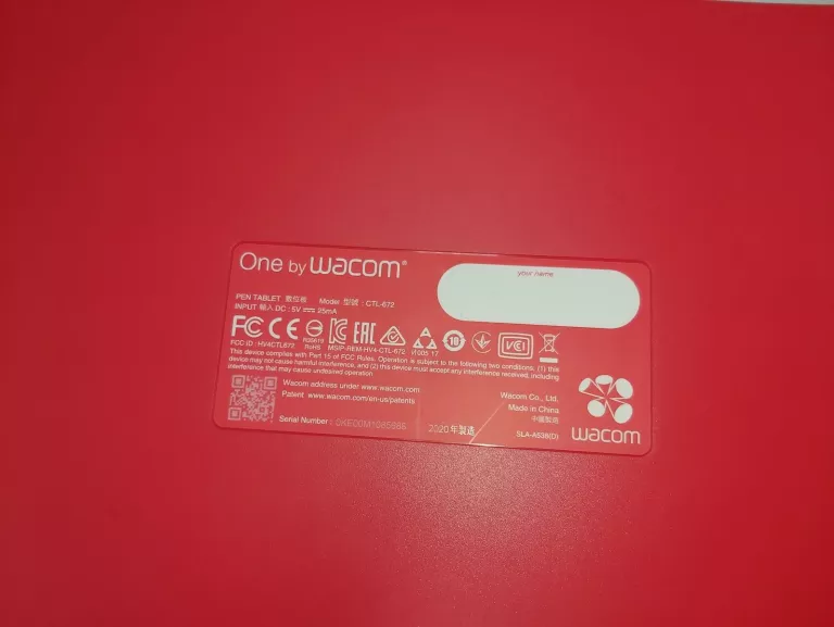 TABLET GRAFICZNY WACOM ONE S + RYSIK