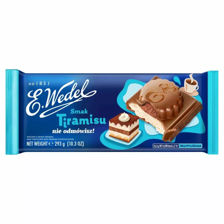 CZEKOLADA E.WEDEL O SMAKU TIRAMISU 293 G