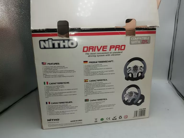 KIEROWNICA NITHO DRIVE PRO DO PS3, PS2, PC, W PUDEŁKU
