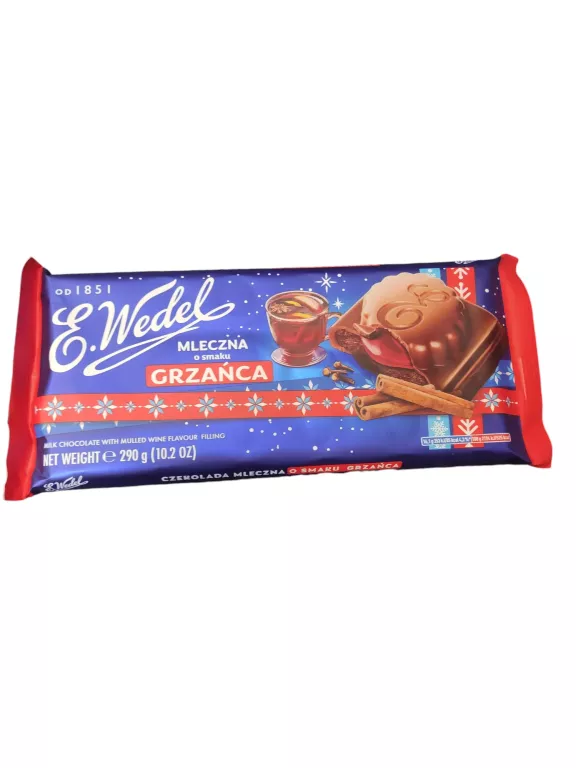 CZEKOLADA MLECZNA O SMAKU GRZAŃCA 290 G