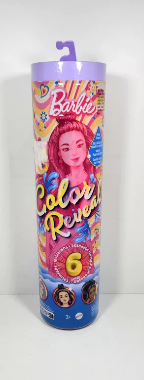 LALKA BARBIE KOLOROWA NIESPODZIANKA KOLOROWE WZORY COLOR REVEAL HRK06