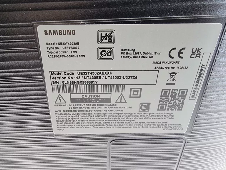 TELEWIZOR LED SAMSUNG UE32T4302 32 CALE HD READY