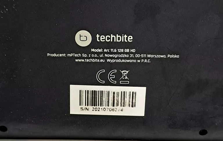 LAPTOP TECHBITE ARC 11,6" N4020 4/128GB KARTA SD | INTEL UHD GRAPHICS 600