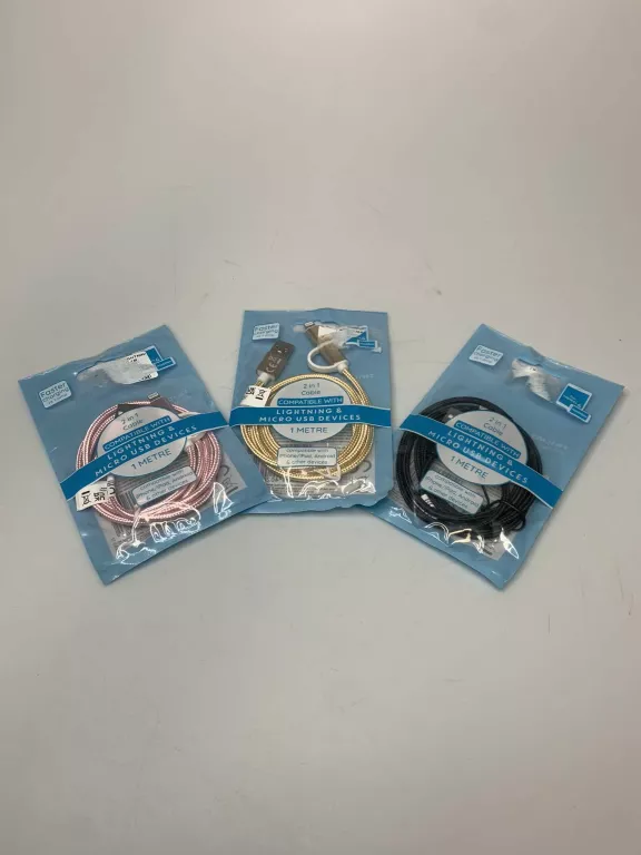 KABEL USB NA LIGHTNING / MICROUSB 1M