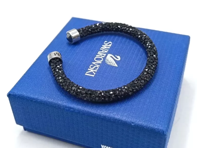 BRANSOLETKA SWAROVSKI CRYSTAL DUST BLACK