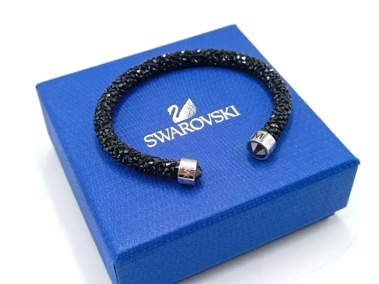 BRANSOLETKA SWAROVSKI CRYSTAL DUST BLACK