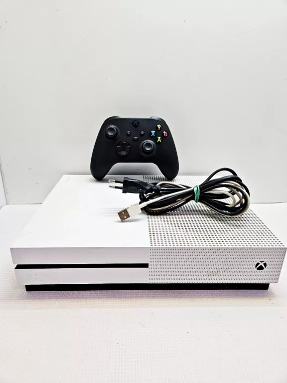 KONSOLA XBOX ONE S 1TB PAD MODEL 1681 KABEL ZASILAJĄCY KABEL USB BRAK WIFI