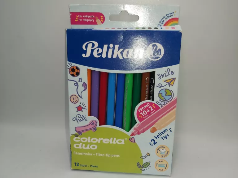 PISAKI PELIKAN COLORELLA DUO 12 SZT
