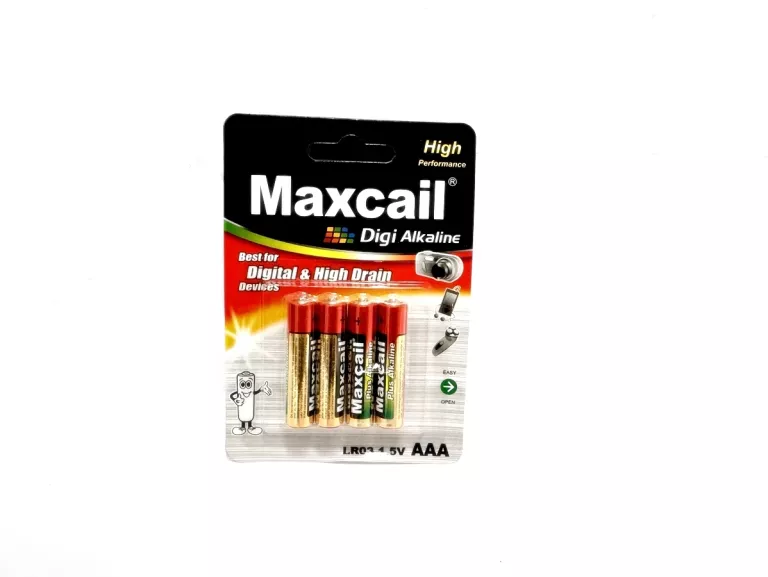 BATERIE ALKAICZNE MAXCAIL 4SZT BLISTER LR6 AA 1.5V AAA