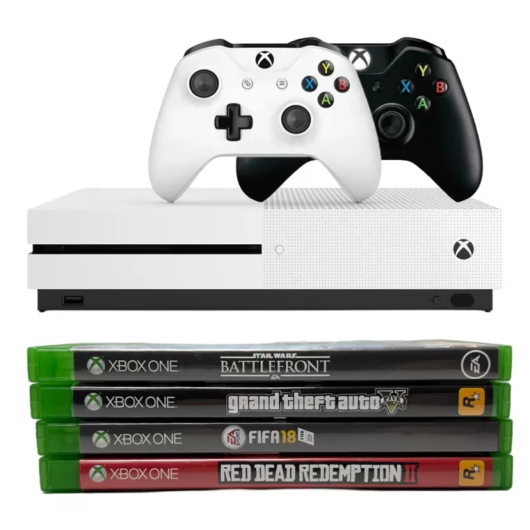 KONSOLA XBOX ONE S 500GB | 2 PADY | GRY