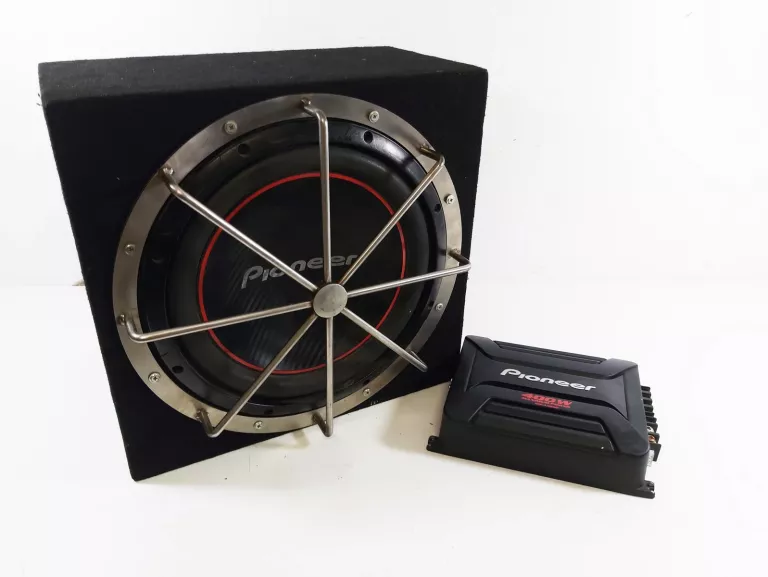 TUBA SKRZYNIA BASOWA PIONEER 400W + WZMACNIACZ PIONEER GM-A3602