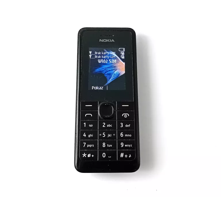 TELEFON NOKIA 107 (RM-961) CZARNY + ŁADOWARKA