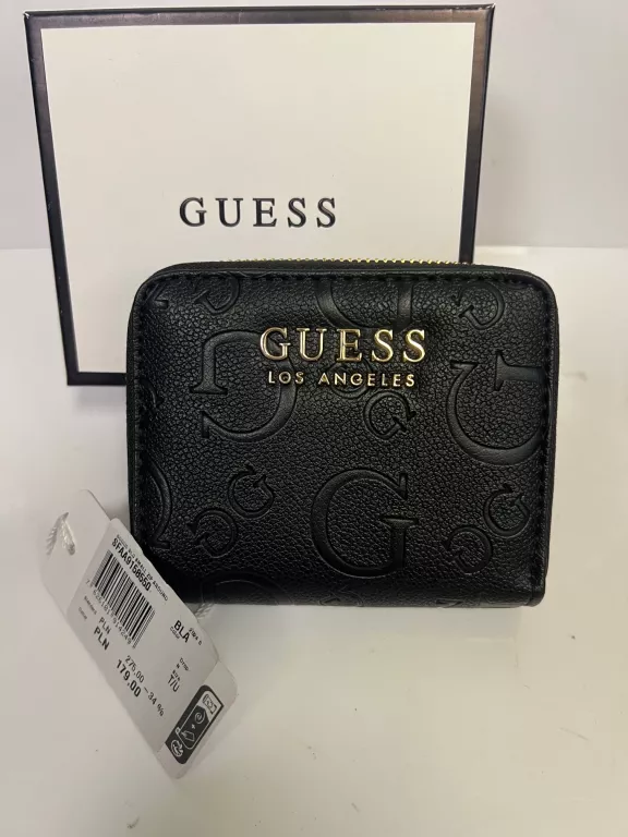 PORTFEL GUESS LOS ANGELES SFAA9158550 CZARNY IDEAŁ!