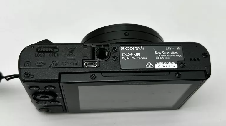 APARAT CYFROWY SONY CYBER-SHOT DSC-HX80 CZARNY (PORYSOWANY)