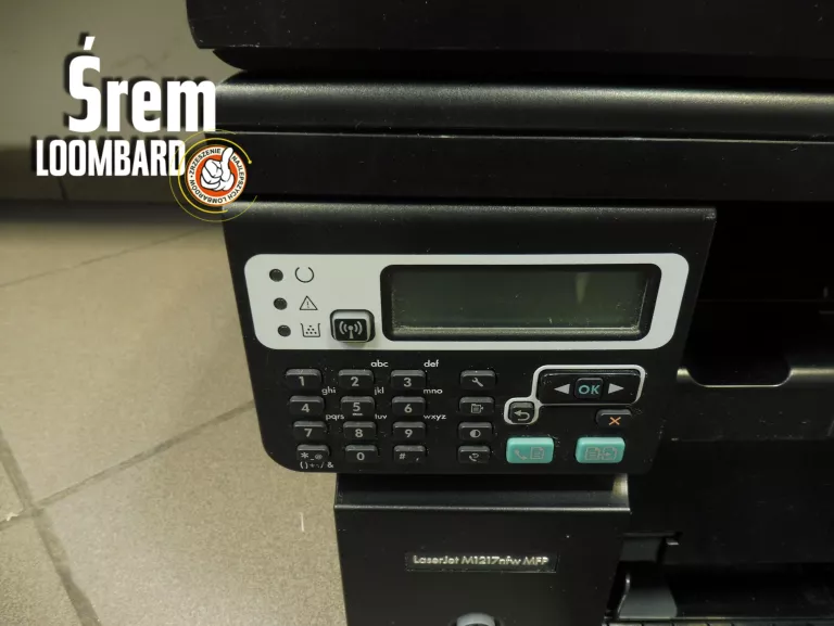 DRUKARKA HP LASERJET M1217NFW MFP, KABEL, STAN DB!