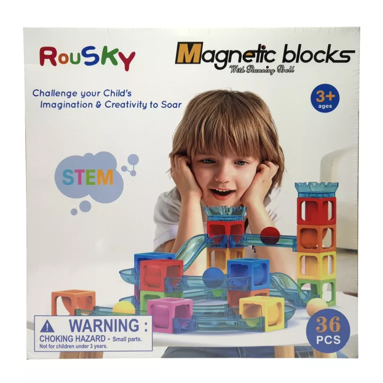 KLOCKI MAGNETYCZNE ROUSKY MAGNETIC BLOCKS 36PCS