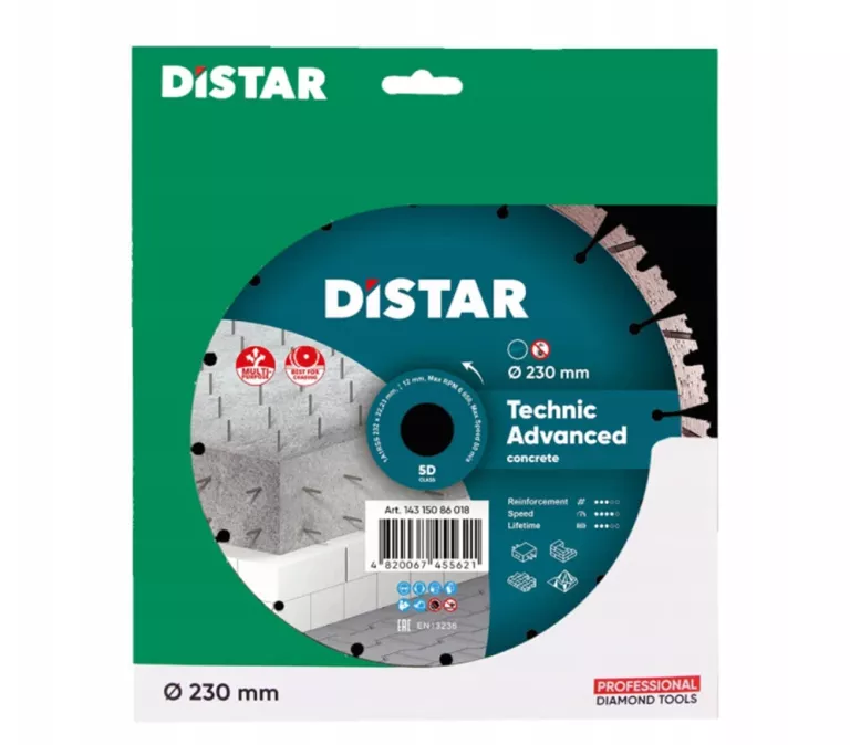 TARCZA DIAMENTOWA BETONU DISTAR TECHNIC ADVANCED 22,2 230MM