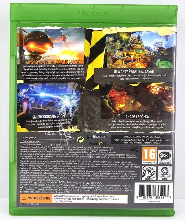 SUNSET OVERDRIVE DAY ONE XBOX ONE