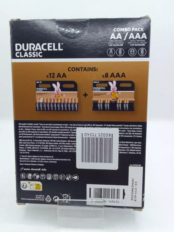 BATERIE DURACELL CLASSIC TRUSTED QUALITY COMBO PACK 20 SZT