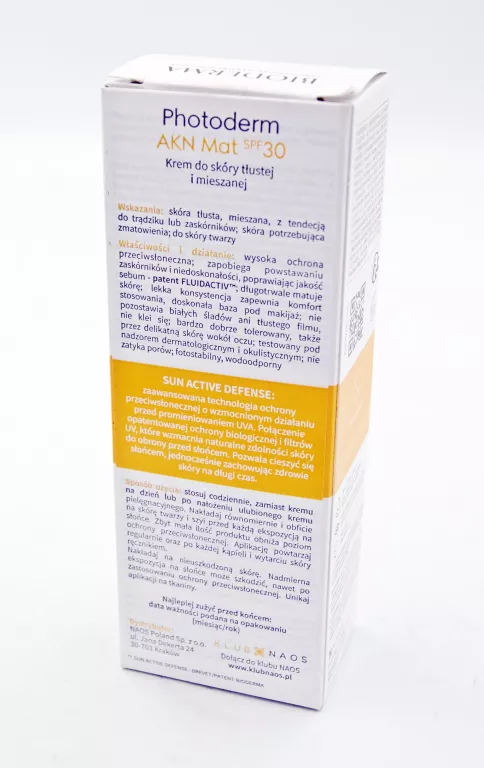 BIODERMA PHOTODERM AKN MAT SPF30 KREM 40ML 11/25 ZAPAKOWANY FABRYCZNIE