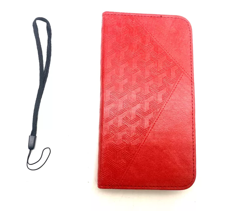 CZERWONE ETUI Z KLAPKĄ NA TELEFON IPHONE 15 PRO MAX