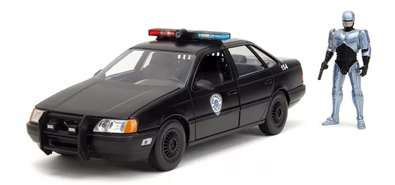 JADA FORD TAURUS ROBOCOP 1986 1:24 + FIGURKA ROBOCOP