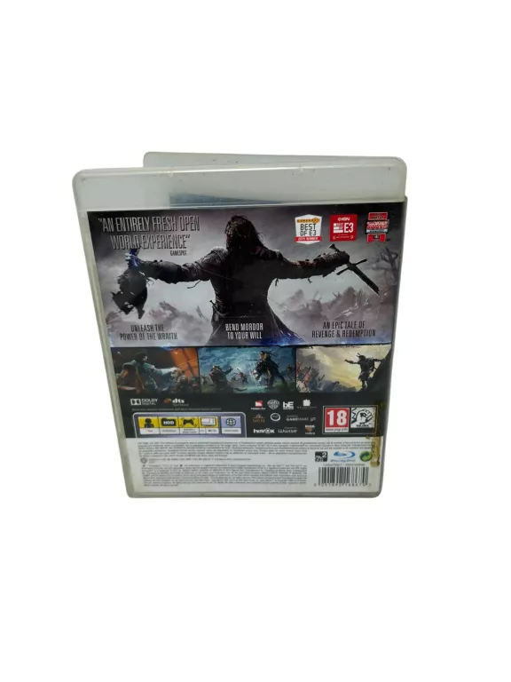 MIDDLE-EARTH: SHADOW OF MORDOR SONY PLAYSTATION 3 (PS3)