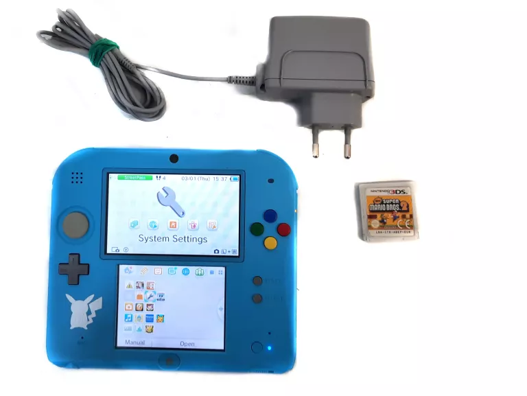 KONSOLA NINTENDO 2DS POKEMON EDITION + MARIO BROS 2 +  KARTA PAMIECI