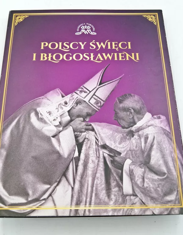 SKARBNICA NARODOWA 5 NUMIZMATÓW PLATEROWANYCH 24 KARAT POLSCY ŚWIĘCI I BŁ